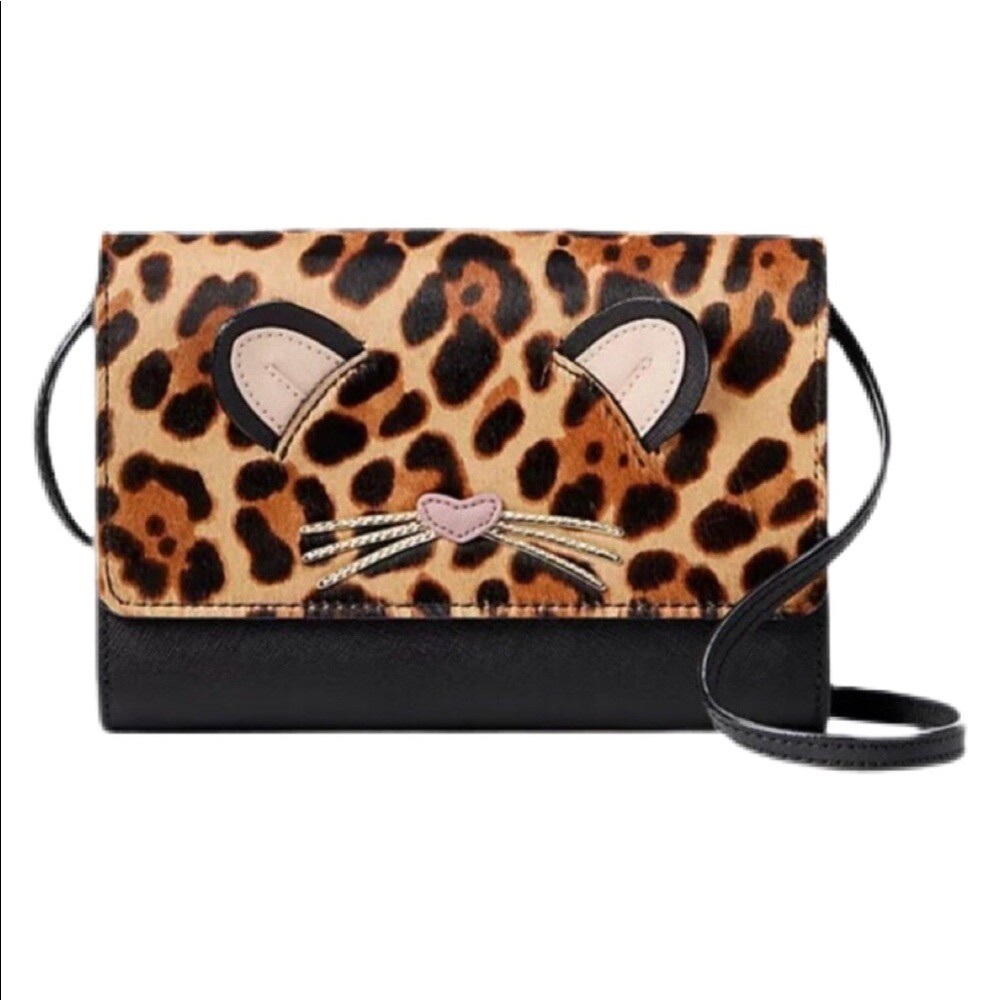 Kate Spade New York Run Wild Leopard Summer Crossbody  NEW with a care card